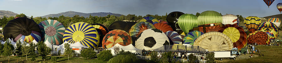 Reno Balloon Race Panorama Photograph by Mark Harrington