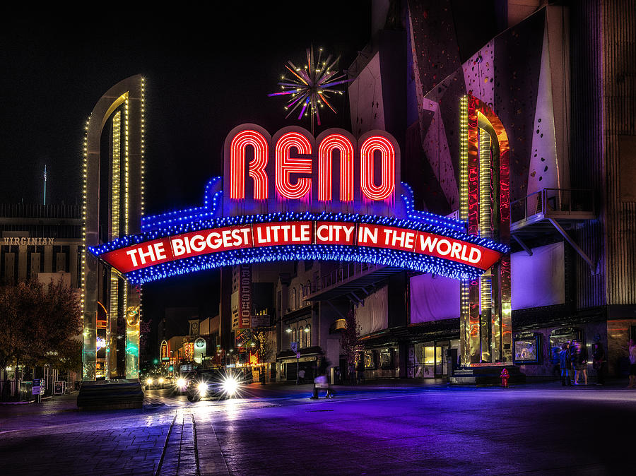 Reno biggest little sign Photograph by Gary Warnimont