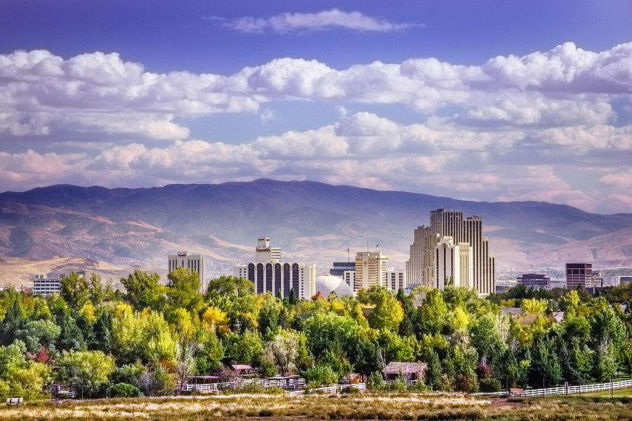 Reno in Fall Photograph by Janis Knight