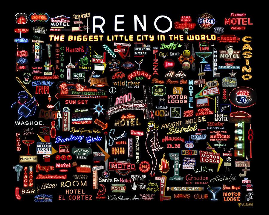 Reno Nevada Neon Photograph by Steve Ellison