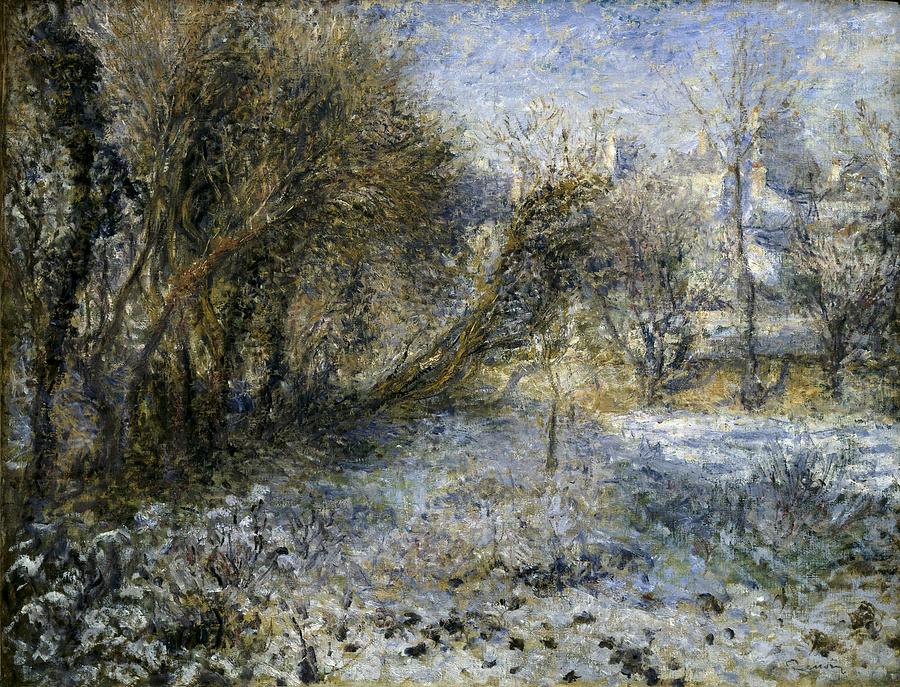 Renoir, Pierre-auguste 1841-1919. Snowy Photograph by Everett