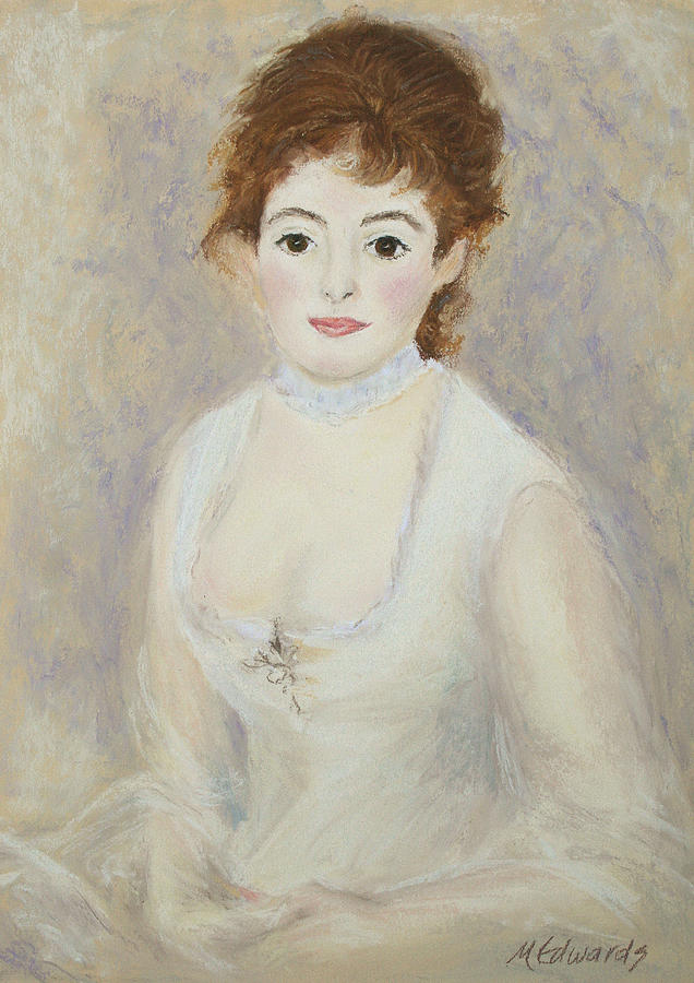 Renoirs Lady Pastel by Marna Edwards Flavell
