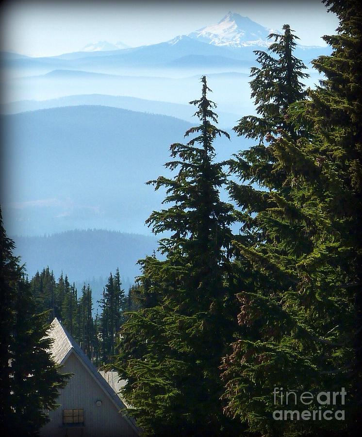 Mountain View Photograph - Repeat Peaks by Susan Garren