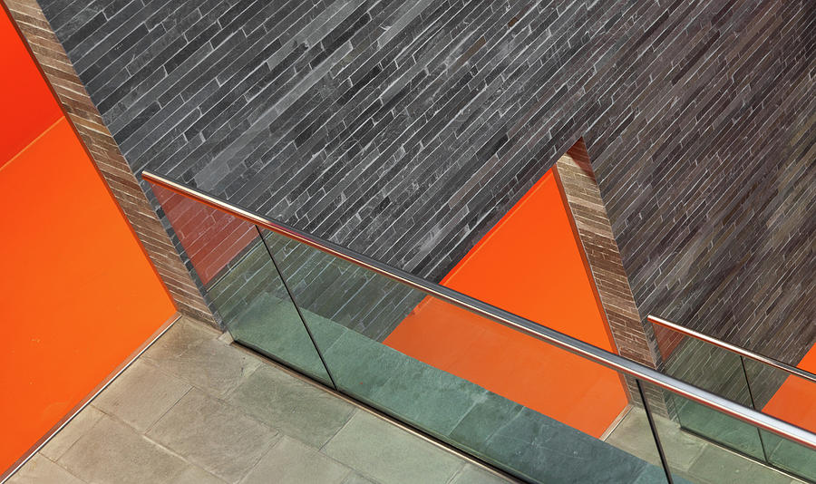 Architecture Photograph - Repeat The Orange by Jeroen Van De