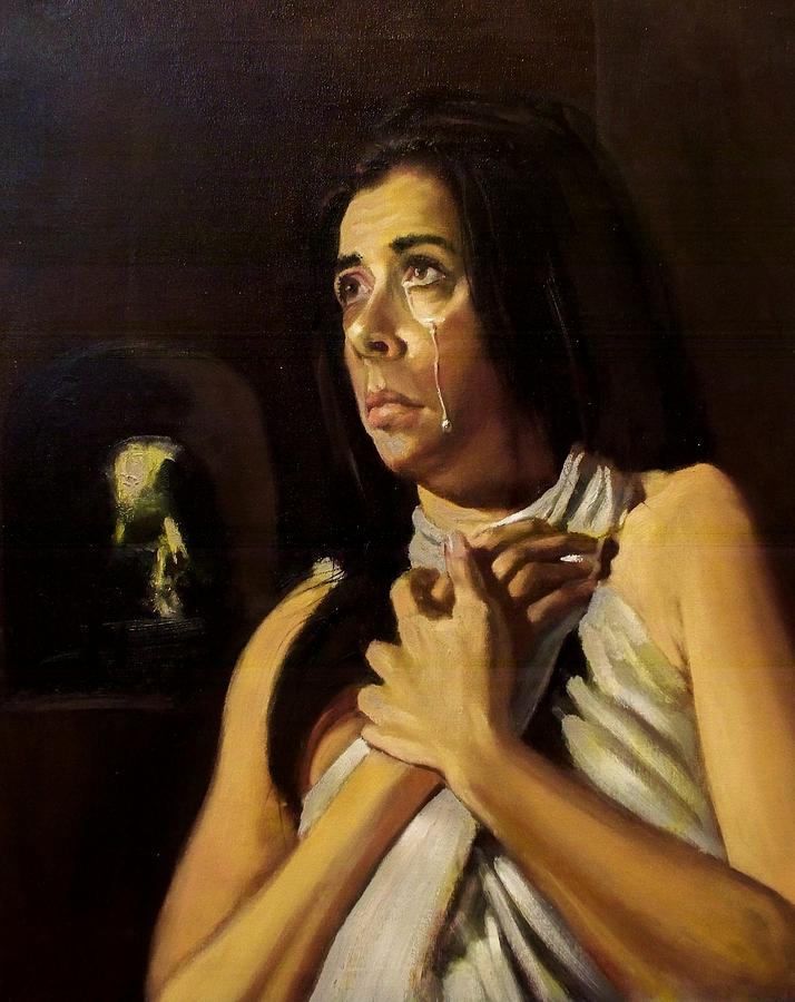 Repentance of Mary Magdalene Painting by John Presley