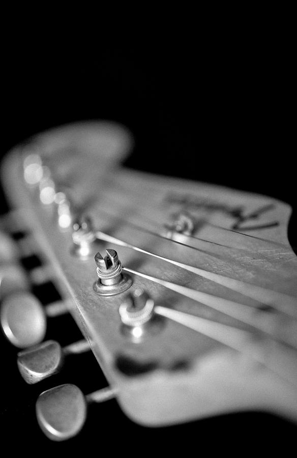 Replica Stevie Ray Vaughn Electric Guitar BW #1 Photograph by Jani Bryson