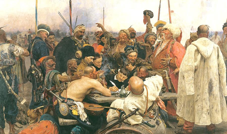 Reply of the Cossacks Painting by Ilya Repin