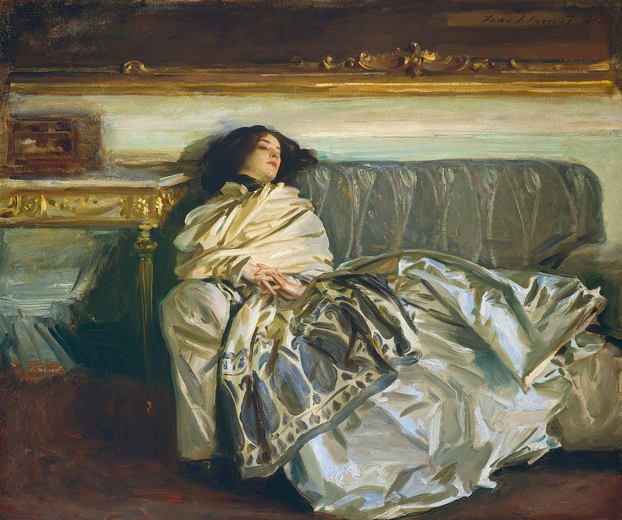 John Singer Sargent Painting - Repose by John Singer Sargent