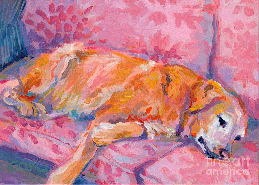 Golden Retriever Painting - Repose by Kimberly Santini