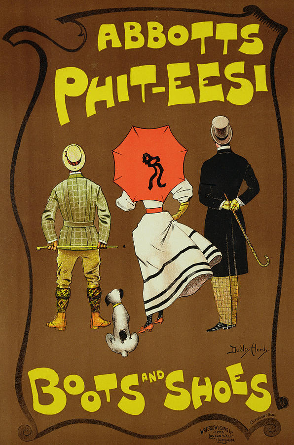 Boot Drawing - Reproduction Of A Poster Advertising by Dudley Hardy