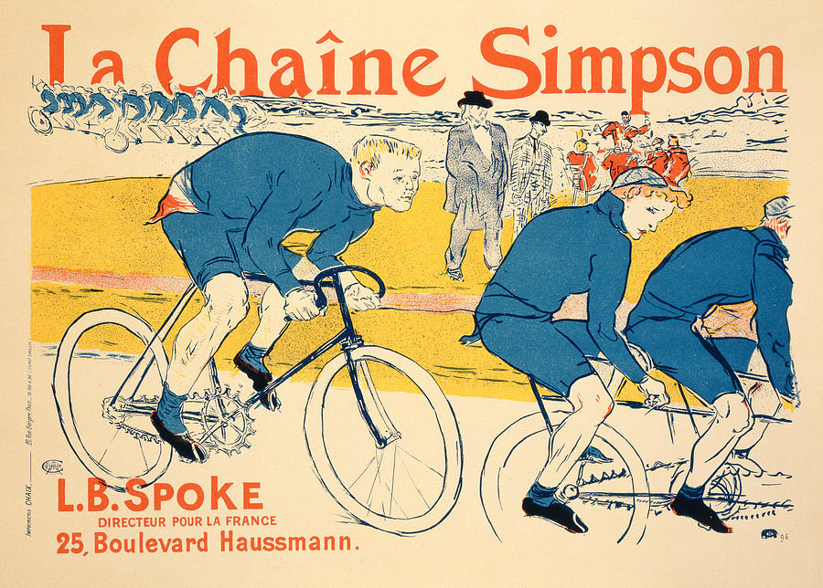 Reproduction Of A Poster Advertising Drawing by Henri de Toulouse-Lautrec
