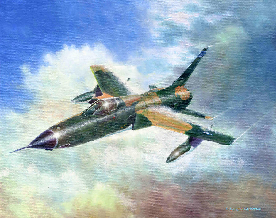 Republic F-105D Thunderchief Painting by Douglas Castleman