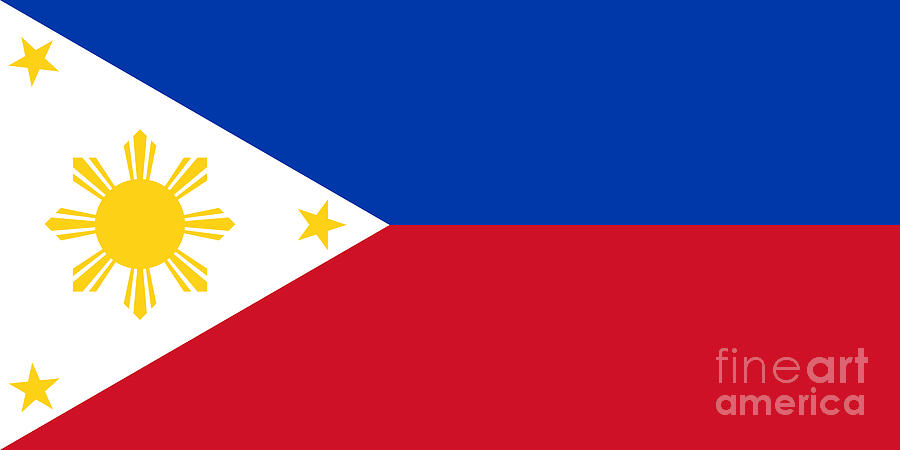 Philippines Flag Digital Art by Sterling Gold