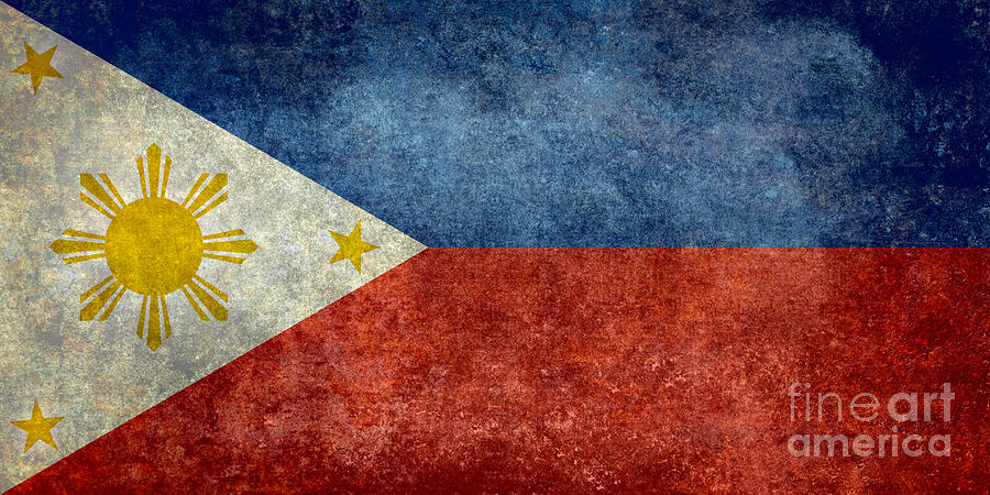 Philippines national flag Digital Art by Sterling Gold