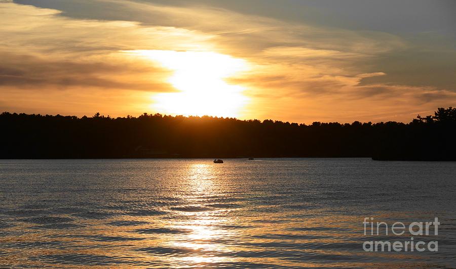 Reservoir Sunset Photograph by Lisa Kilby