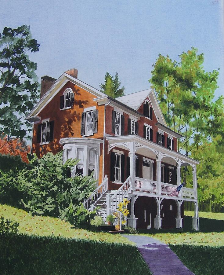 Residence in Sussex County Mixed Media by Constance Drescher