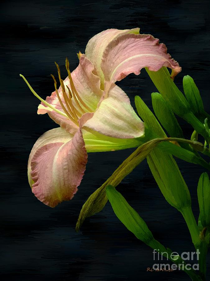 Lily Painting - Resplendent by RC DeWinter