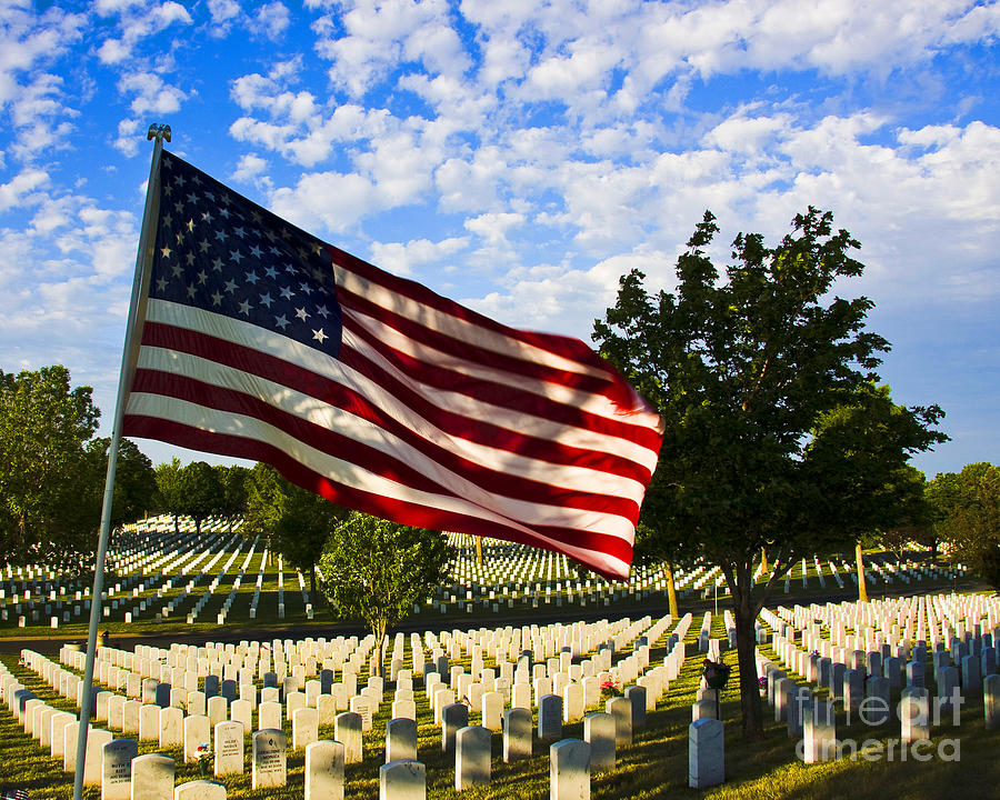 Rest In Peace Fort Snelling National Cemetery Photograph by Wayne Moran