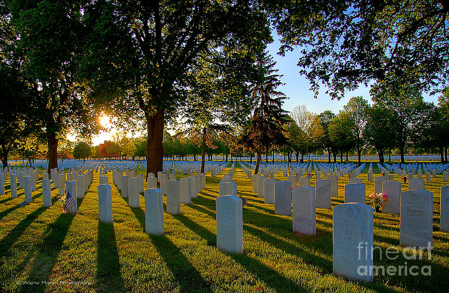 Rest In Peace Memorial Day Fort Snelling National Cemetery Photograph by Wayne Moran