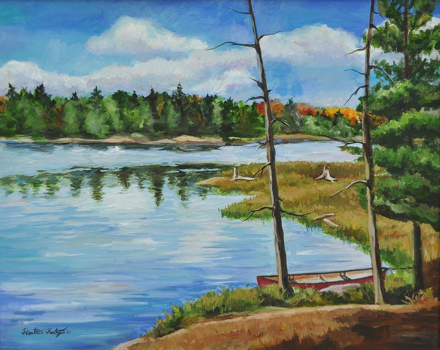 Landscape Painting - Rest Stop by Heather Kertzer Landscape Painting - Rest Stop by Heather Kertzer
