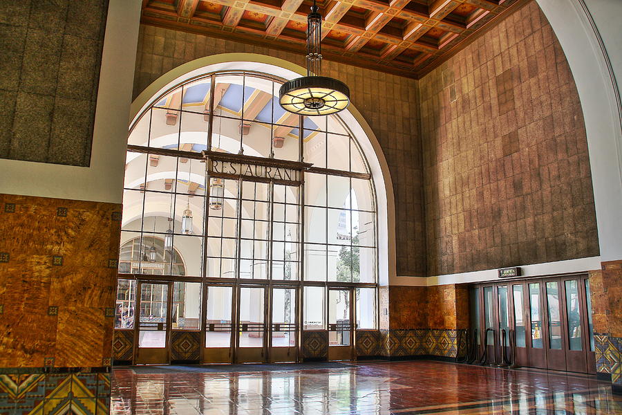 Union Station Photograph - Restaurant in Los Angeles Union Station by Richard Cheski