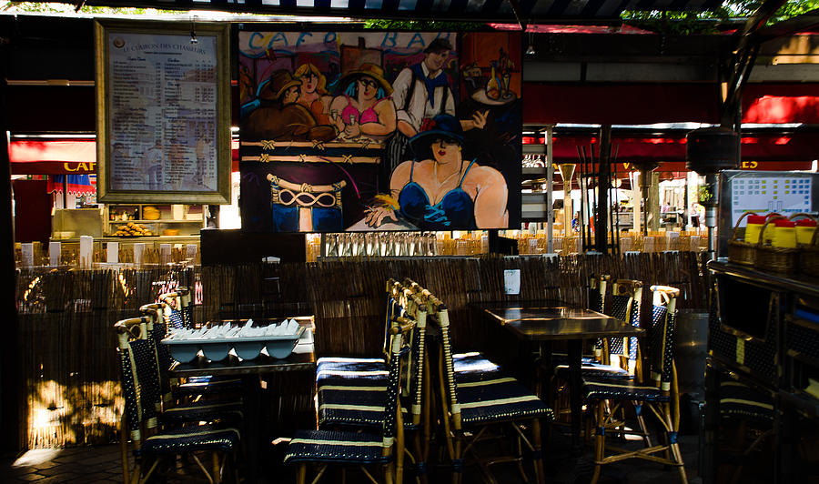 Paris Photograph - Restaurant in Montmartre by Dany Lison