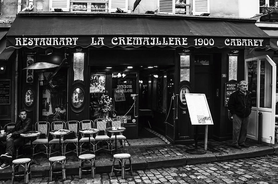 Restaurant in Montmartre Paris Photograph by Georgia Clare