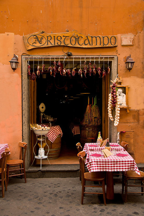 Restaurant Naples Italy Photograph by Xavier Cardell