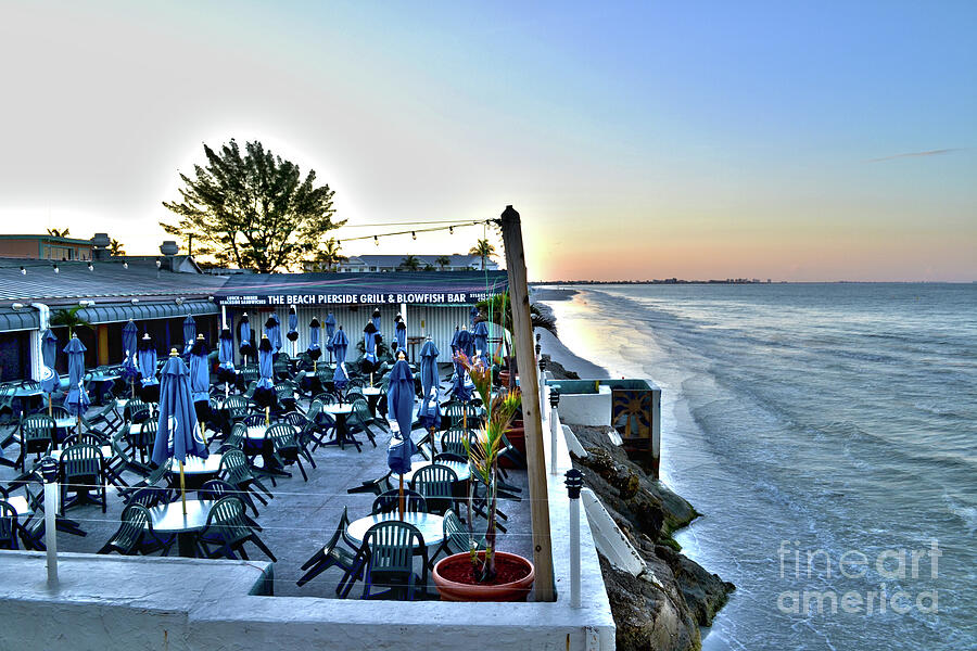 Restaurant on Fort Myers Beach Florida Photograph by Timothy Lowry