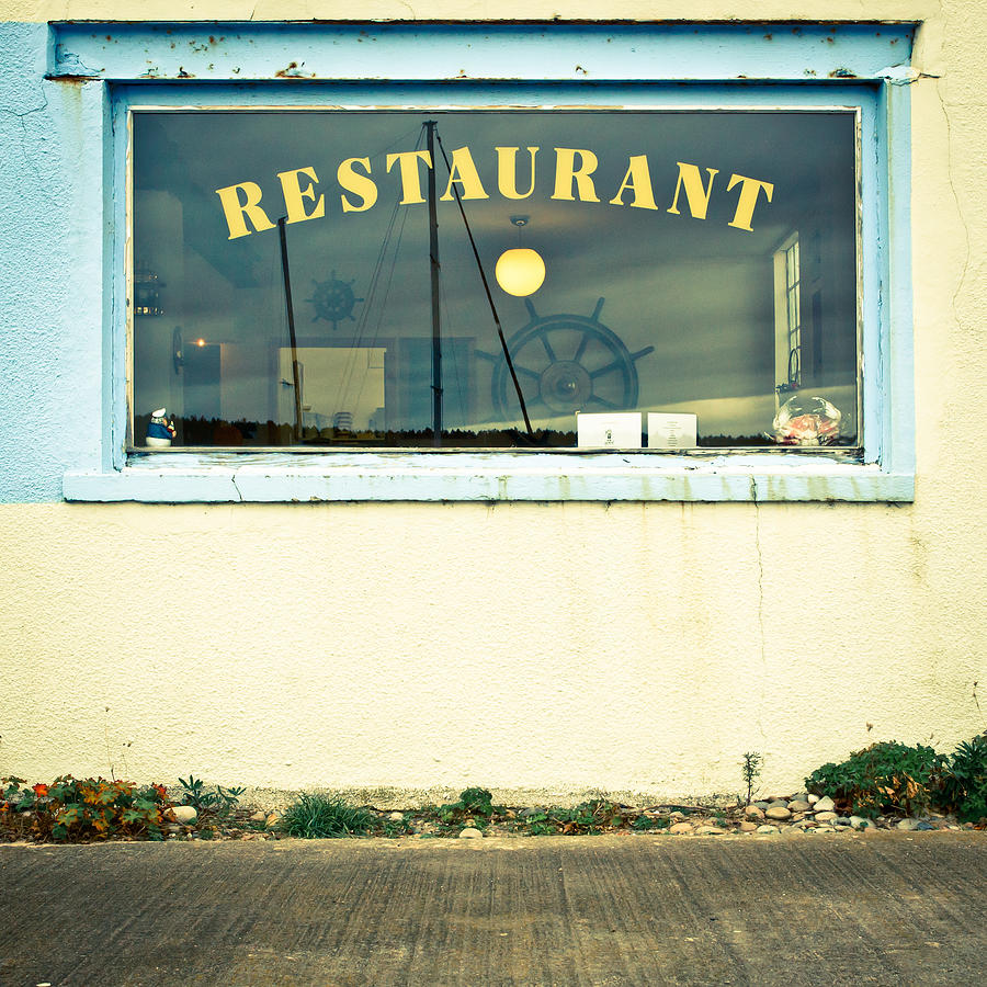 Restaurant window Photograph by Tom Gowanlock Pixels