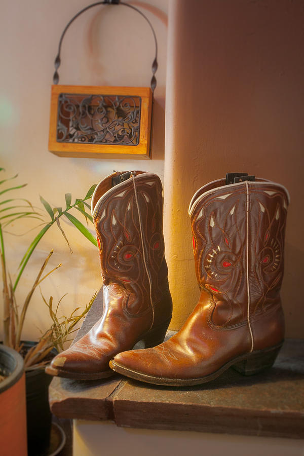 Resting boots Photograph by W Chris Fooshee