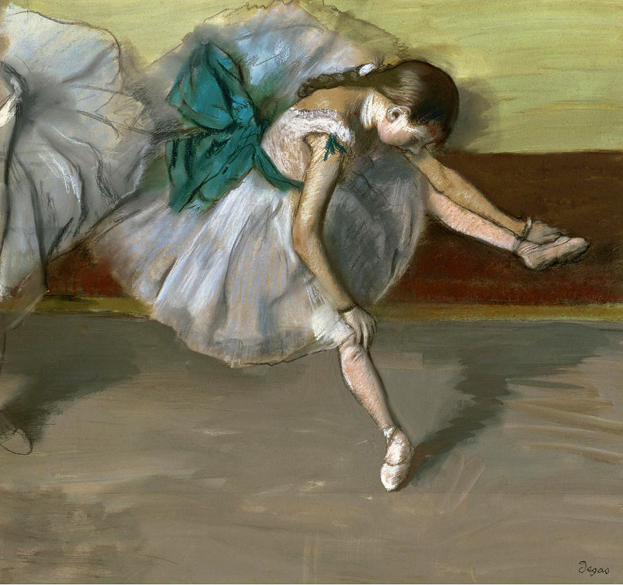 Resting Dancer Painting by Edgar Degas
