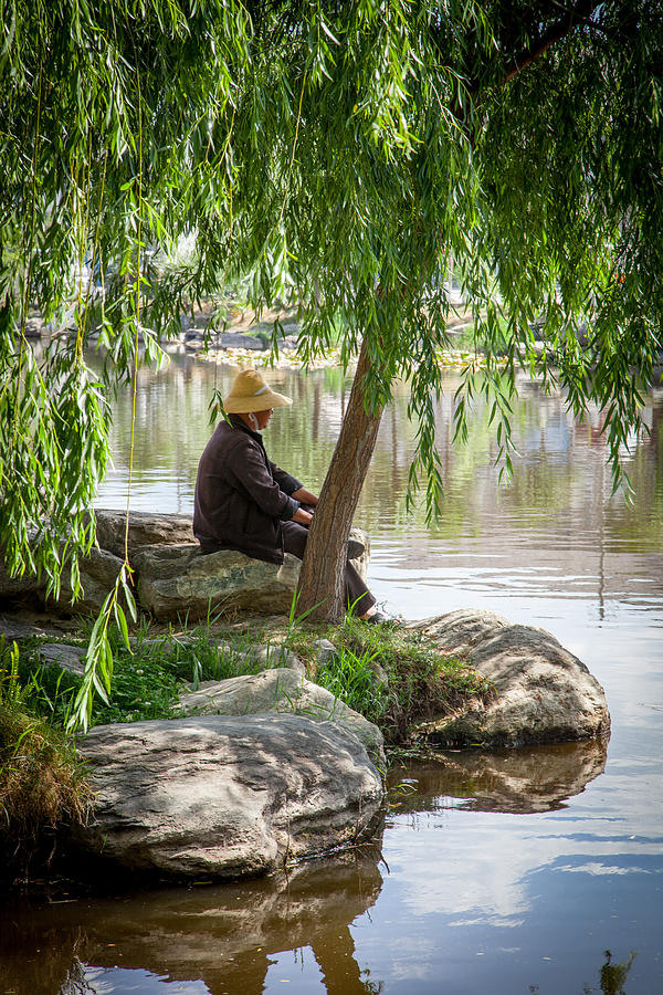 Resting in Xizhou Photograph by W Chris Fooshee