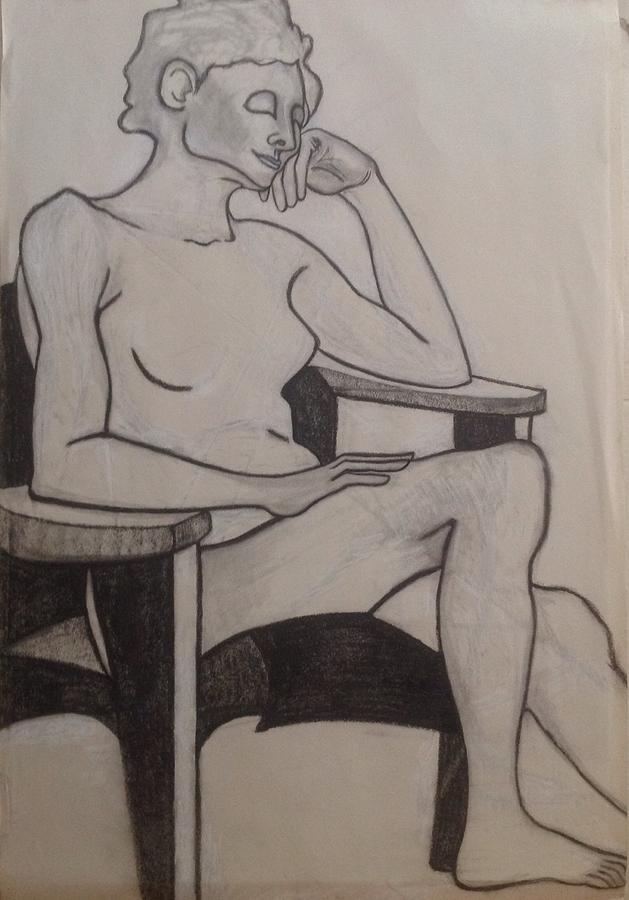 Resting Drawing by Kerrie B Wrye