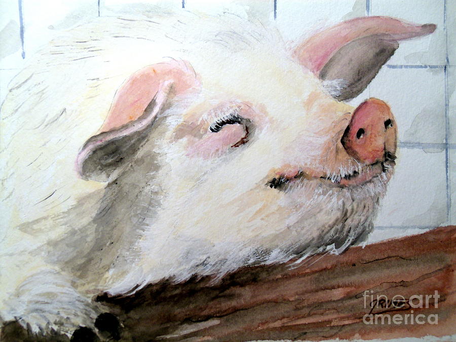 Resting my Chops Painting by Carol Grimes