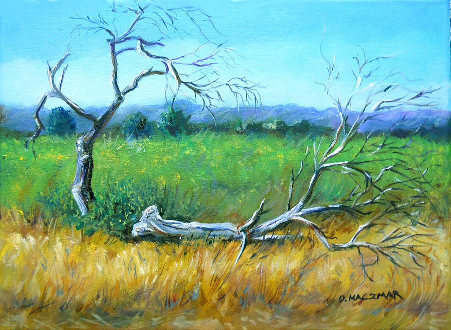 Dead Tree Painting - Resting Place by Olga Kaczmar