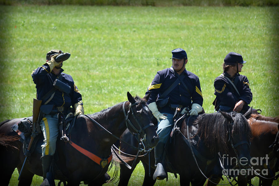 Resting Union Cavalry Photograph by Gary Keesler