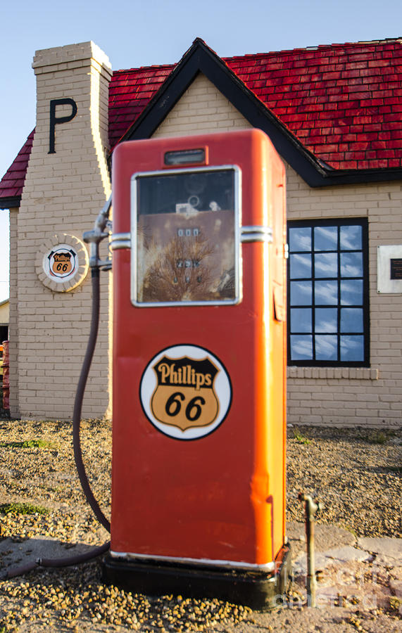 Restored Phillips 66 Gas Station in McLean Texas Photograph by Deborah Smolinske