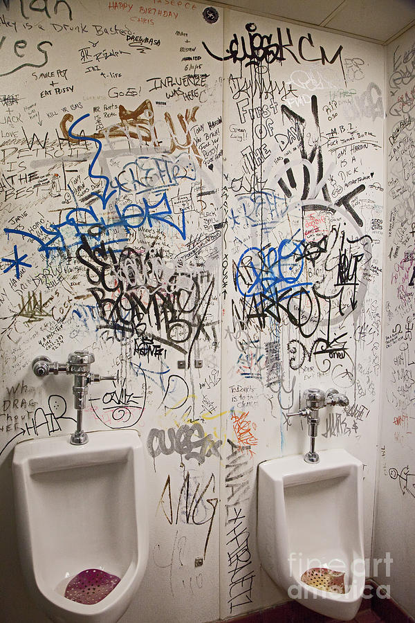 Restroom Graffiti Photograph by Jim West