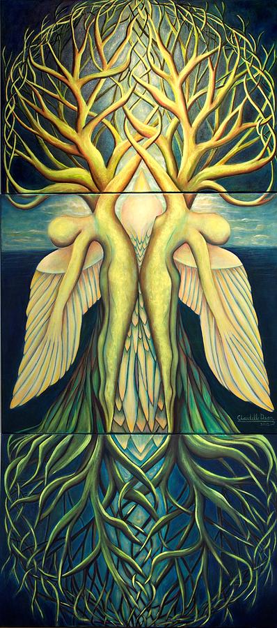 Inspirational Painting - Resurrection by Claudette Dean