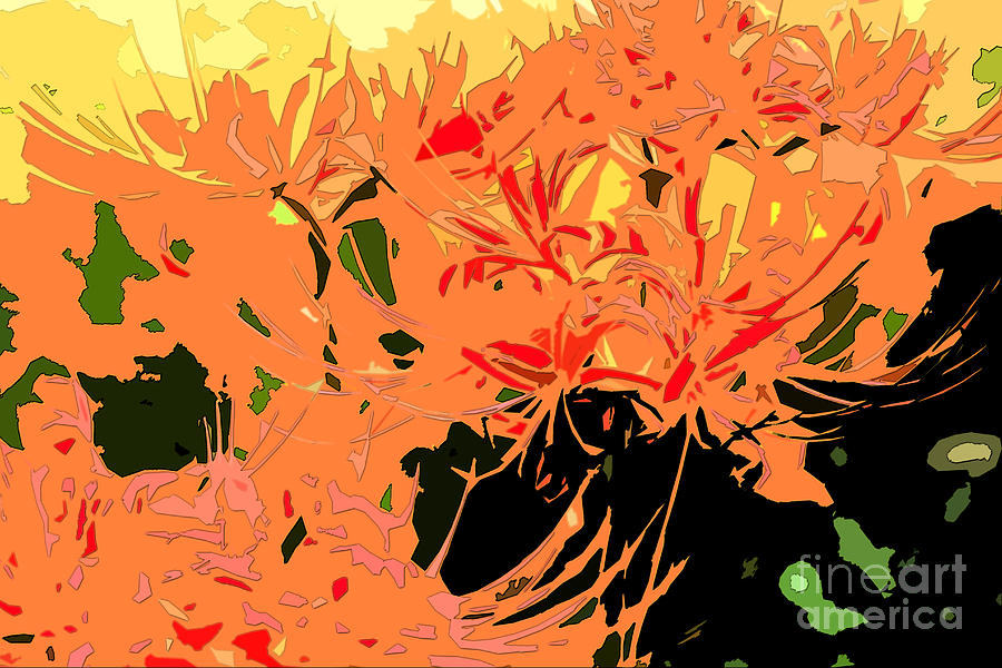 Resurrection Lilies in Autumn Hues - Part III Digital Art by Beverly Claire Kaiya