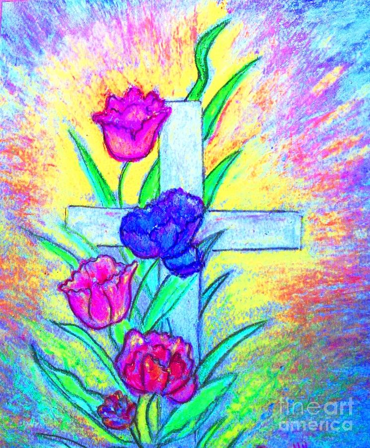 Resurrection Power Painting by Hazel Holland