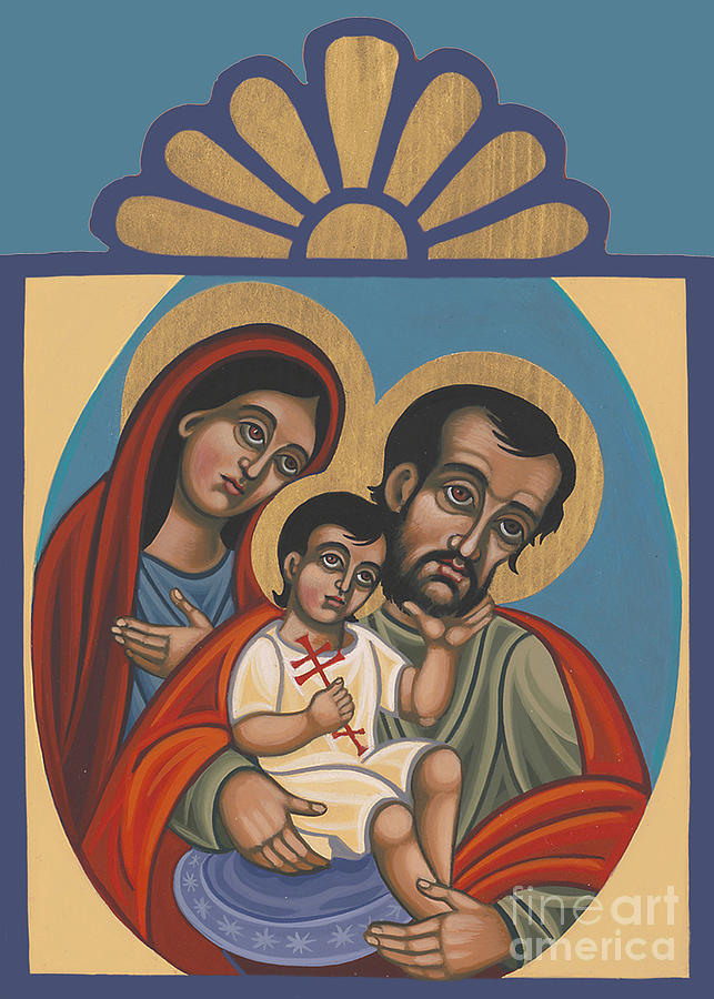 La Sagrada Familia Painting - Retablito de la Sagrada Familia 200 by William Hart McNichols