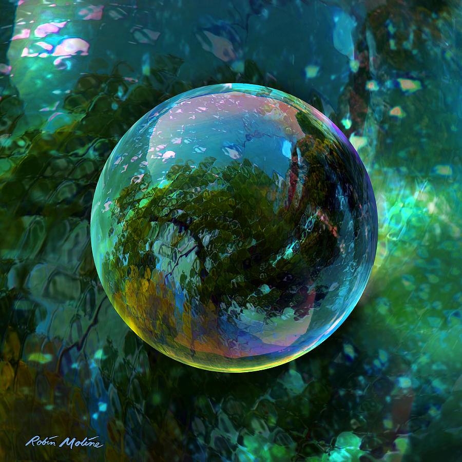 Reticulated Dream Orb Painting by Robin Moline