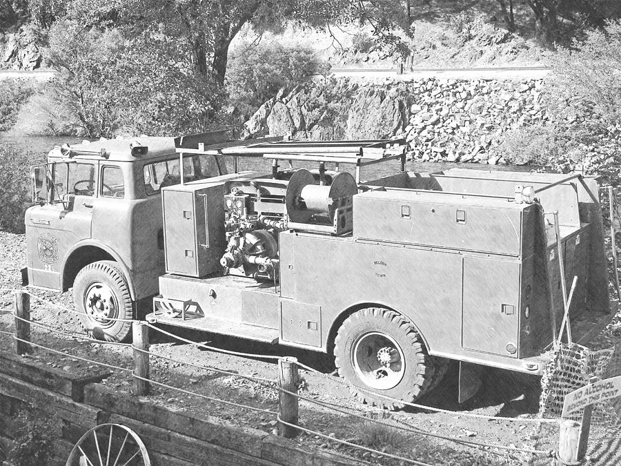 Retired Fire Pumper Photograph by Frank Wilson