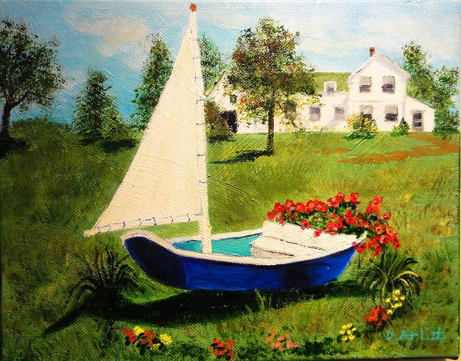 Retired in Cape Cod Painting by Diane Arlitt