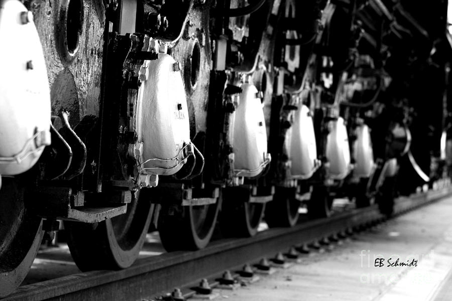 Retired Machines 11 - Rail Wheels Photograph by E B Schmidt