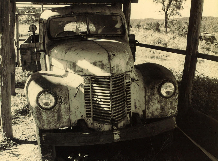 Old Truck Photograph - Retired by Totally Talliesen