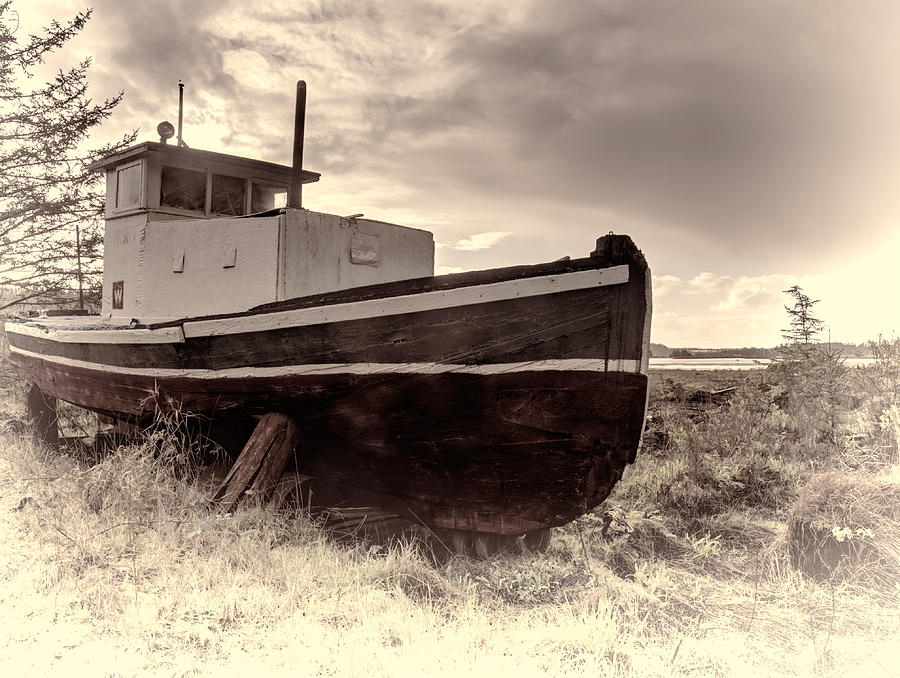 Retired workboat - Florence Oregon Photograph by HW Kateley