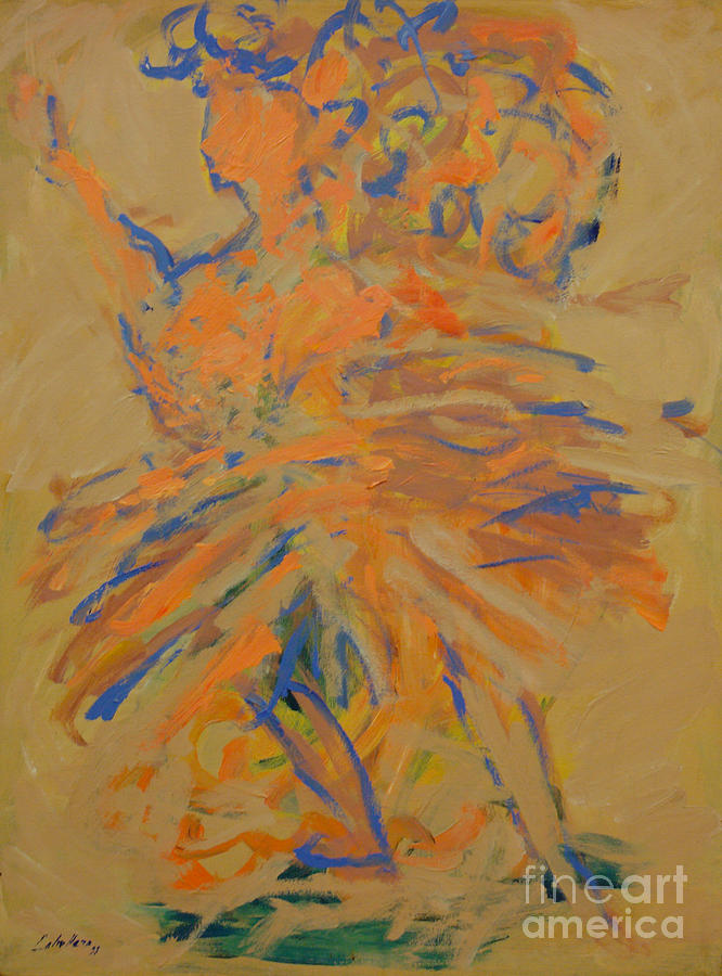 Retrato de una bailarina Painting by Monica Elena